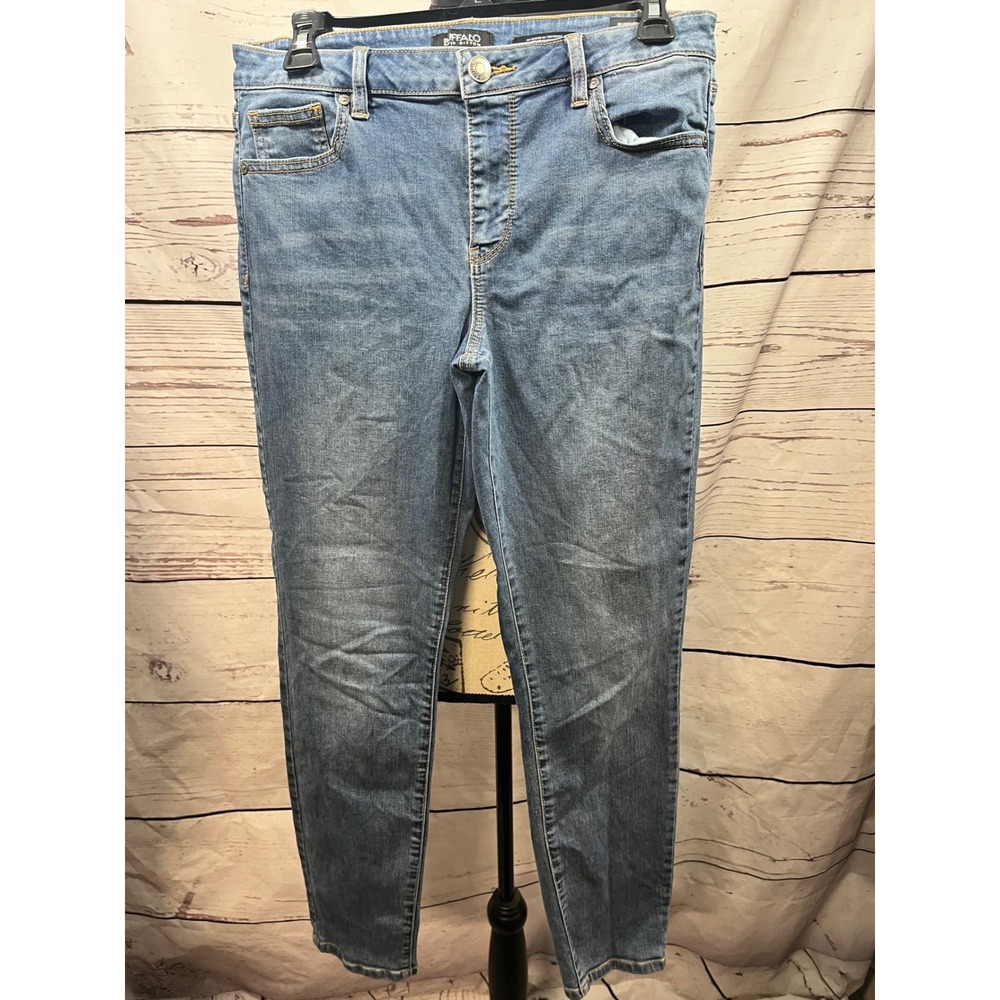 Buffalo David Bitton Pursuit Mid-Rise Super Soft Skinny Jeans Blue Womens 10/30
